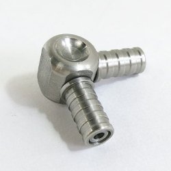 画像2: ステンレス90°swivel(ブローチューブ用)