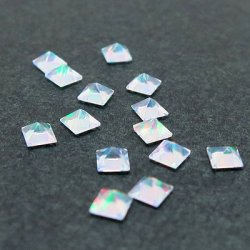 画像1: facet ９型オパール（直径2mm）レインボー