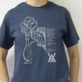 Pipe T-Shirt, Blue Dusk（パイプ　Tシャツ，ブルー）　