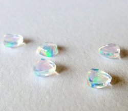 画像1: トリリオン（三角型）オパール（4mm）クリスタル