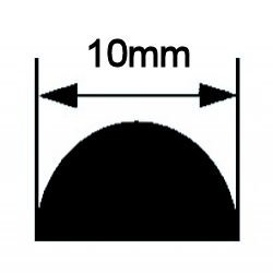 画像1: サイマックス  ロッド　半円形（10mm）