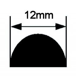 画像1: サイマックス  ロッド　半円形（12mm）