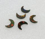 画像: クレセント（三日月型）オパール（6mm）ブラック