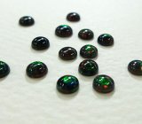 画像: ラウンド（円形）オパール（2mm）ブラック