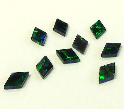 画像1: ダイヤモンド型オパール（4×6mm） グリーン