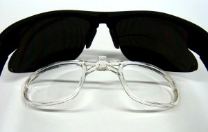 画像2: ポリカーボネイトレンズ 度付きレンズ追加部品付き スタイリッシュブラック