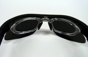 画像3: ポリカーボネイトレンズ 度付きレンズ追加部品付き スタイリッシュブラック