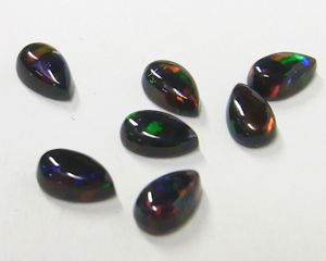 画像1: シズク（涙滴型）オパール（3×5mm）ブラック